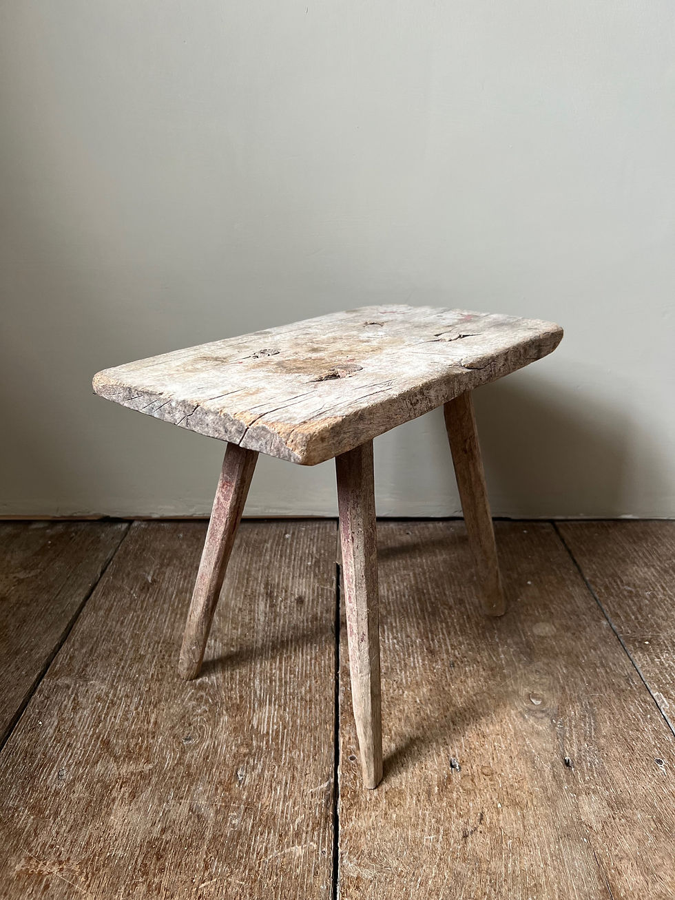 Thumbnail: Vintage Wooden Stool