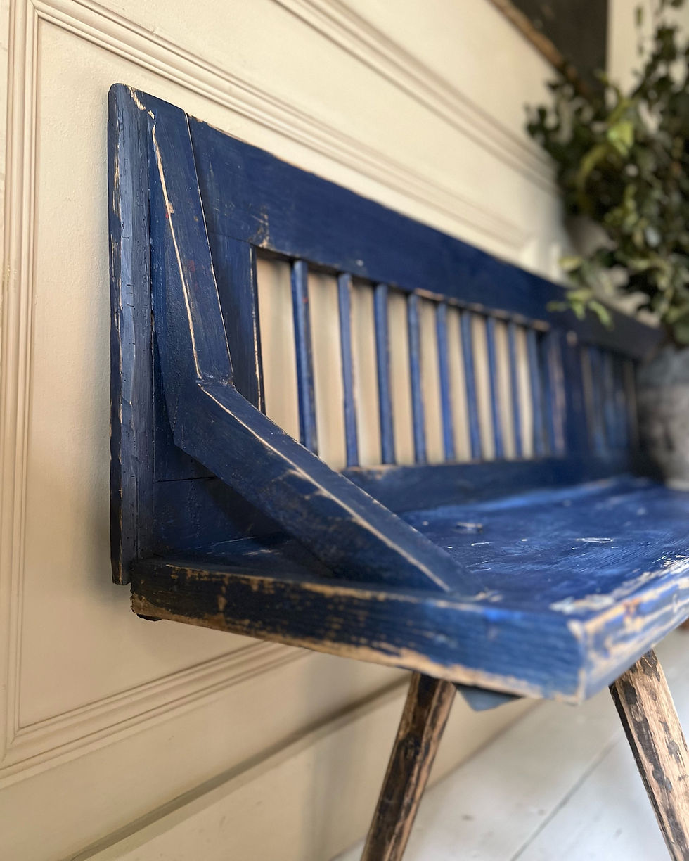 Thumbnail: Primitive Antique Painted Bench