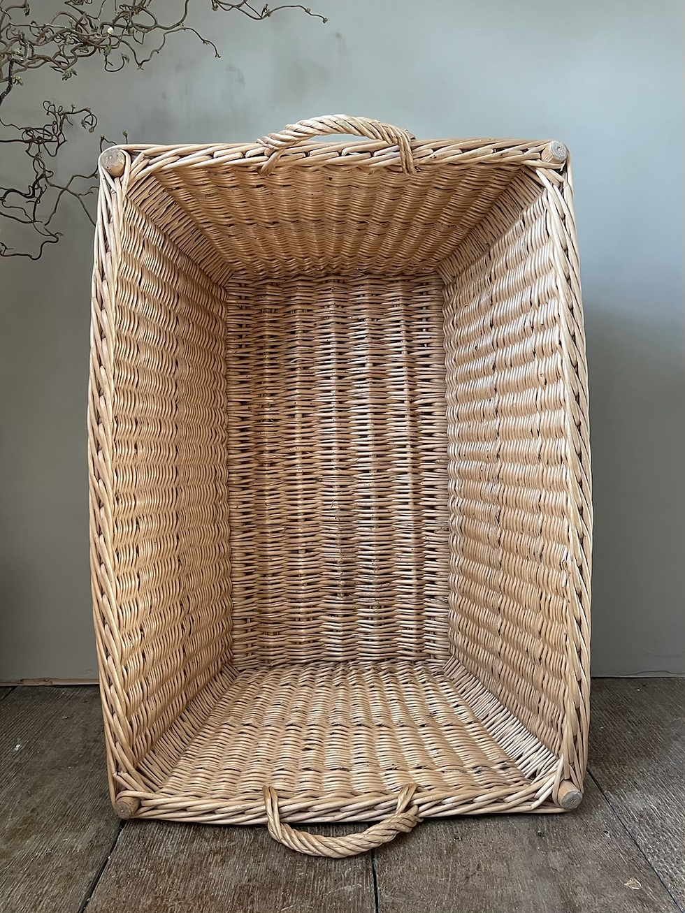 Thumbnail: Large Vintage German Linen Basket