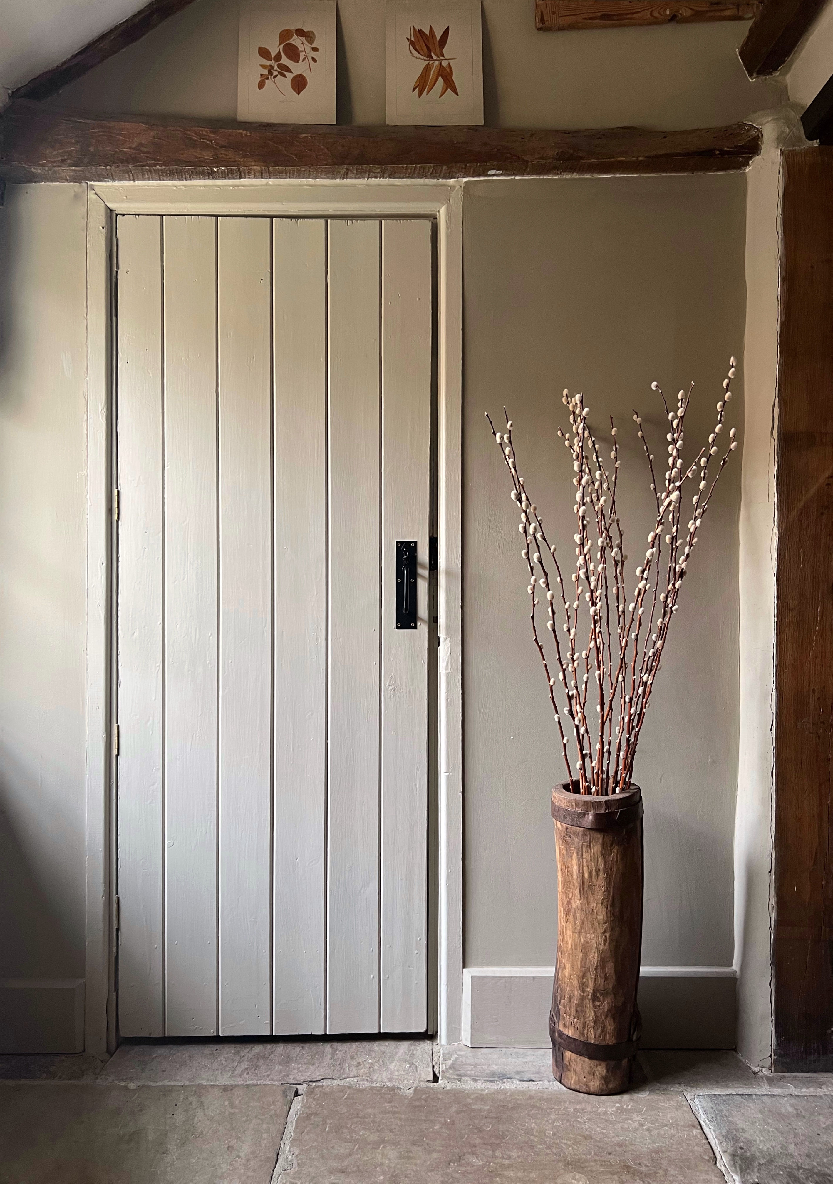 Antique Wooden Mortar 