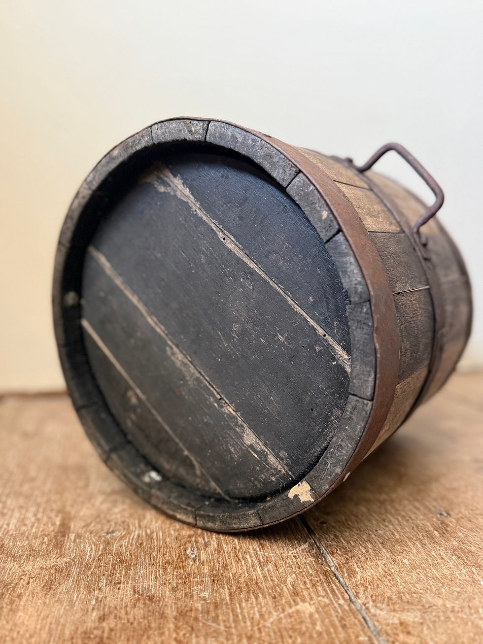 Thumbnail: Antique Wooden Stave Container 10 litre