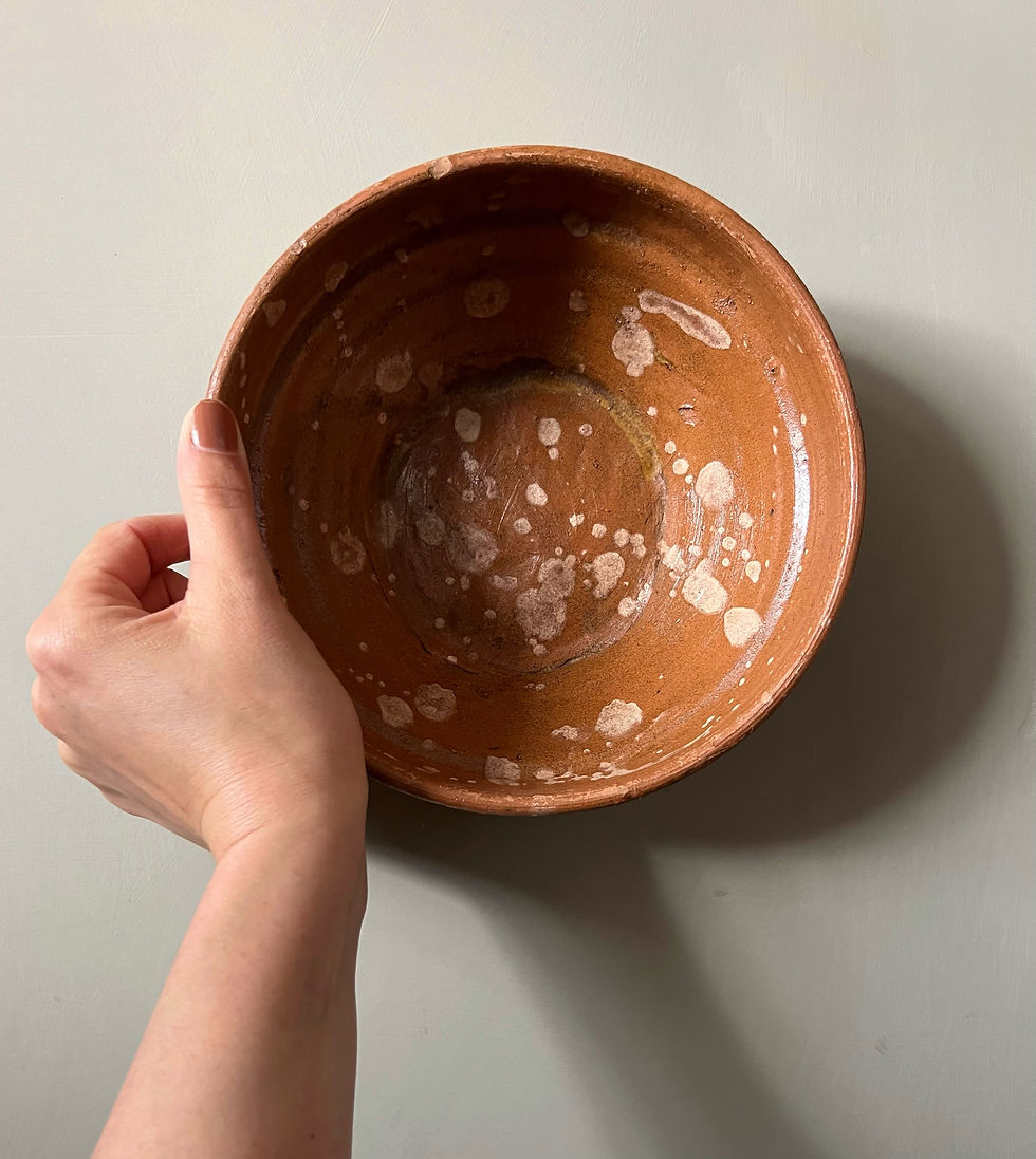 Vintage Clay Bowl