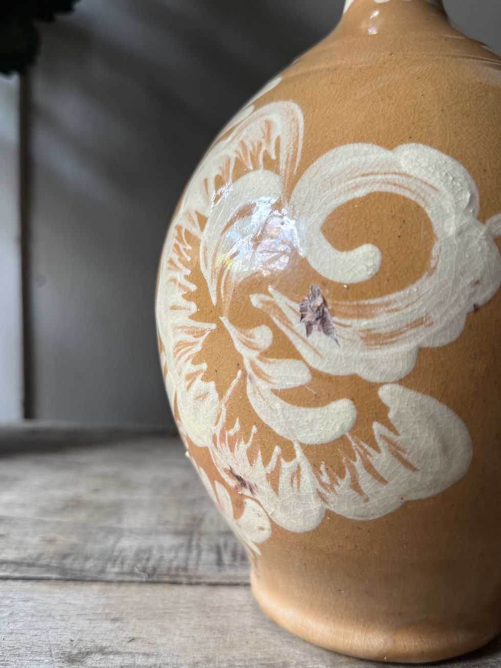 Thumbnail: Vintage Yellow Glazed Water Pot