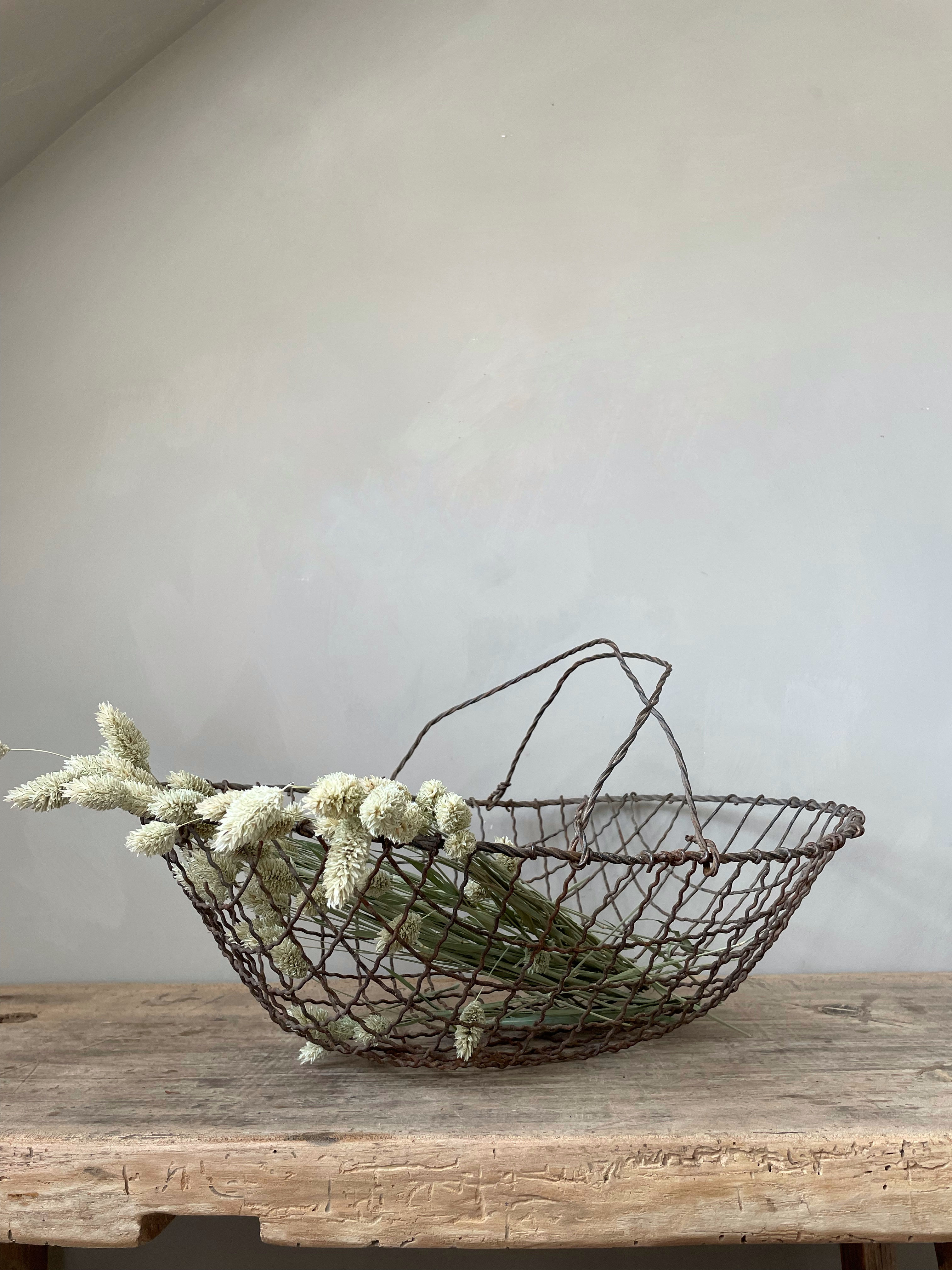 Rustic Wire Harvest Basket