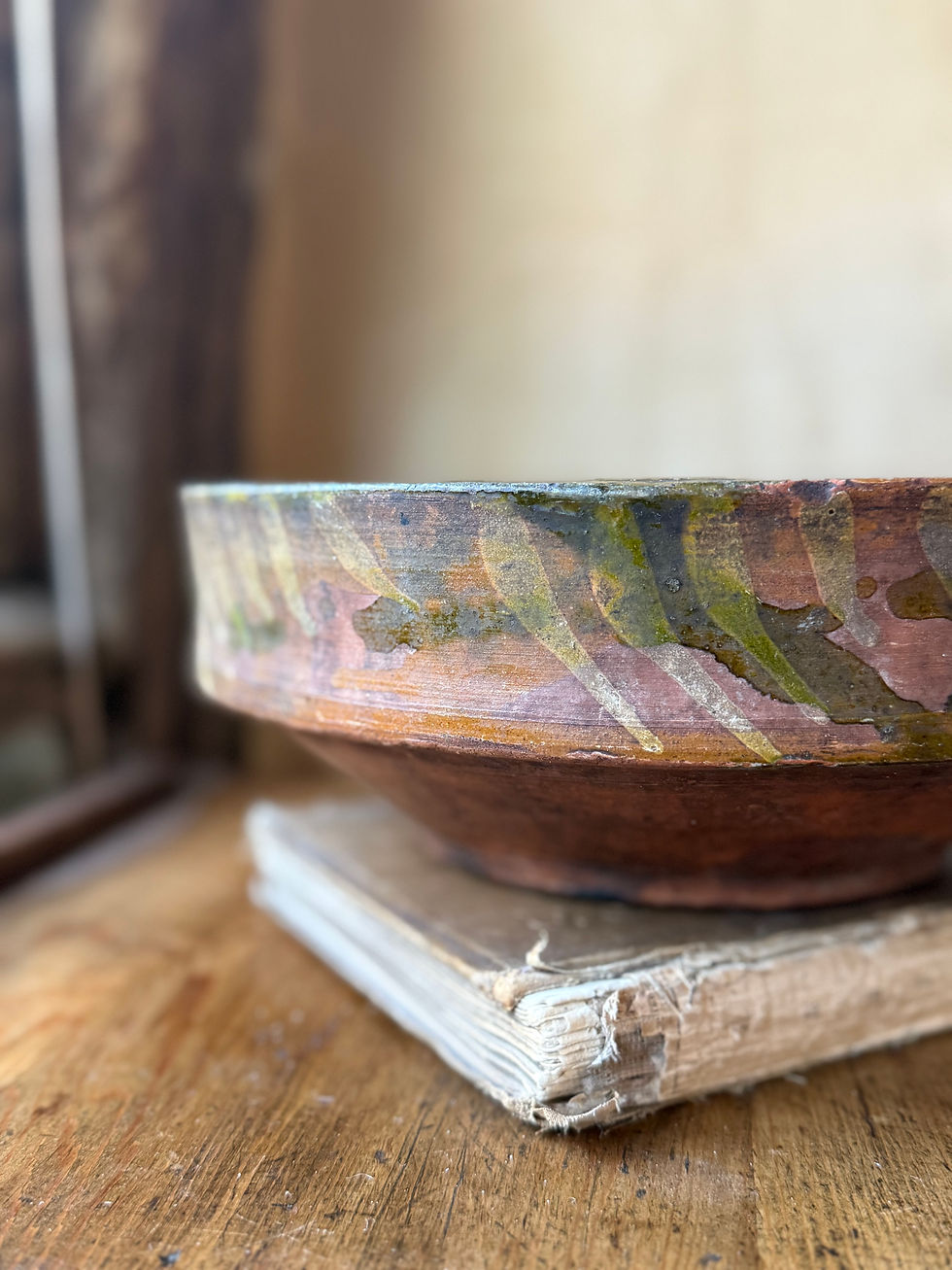 Thumbnail: Large Antique Eastern European Bowl
