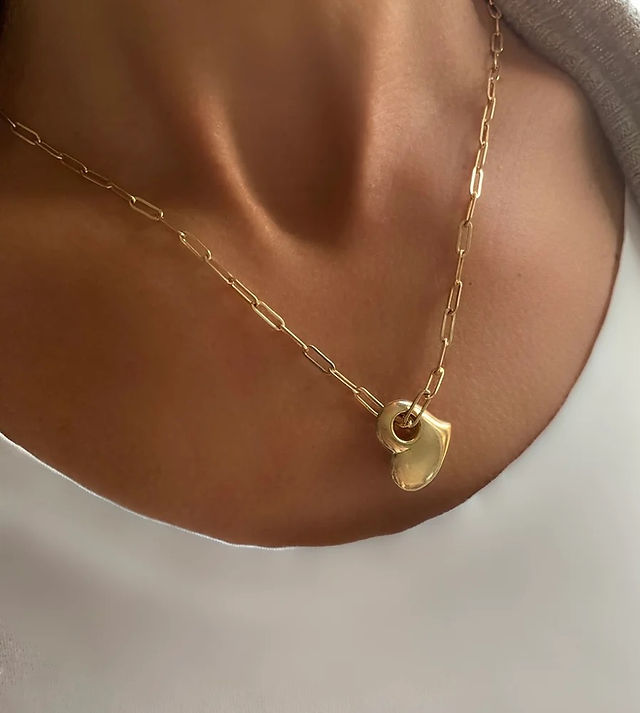 Heart on a Maddie Chain Gold-Filled Necklace