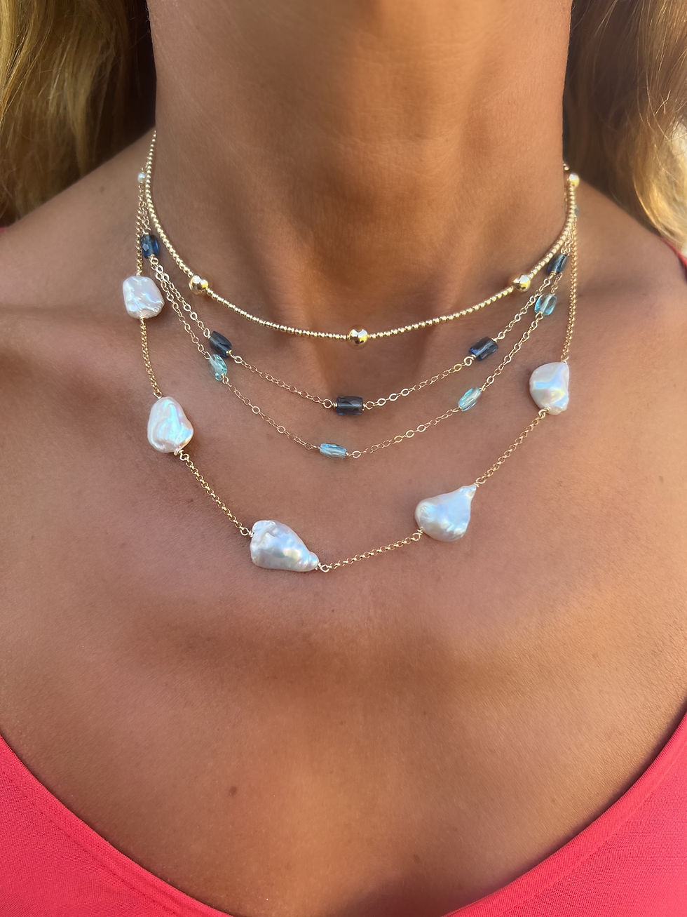 Thumbnail: Golden Beaded Necklace