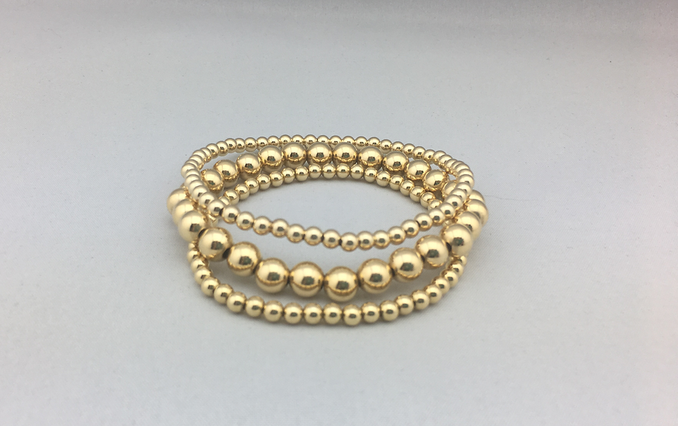 Thumbnail: 3 of our 14k Gold Filled Bracelets