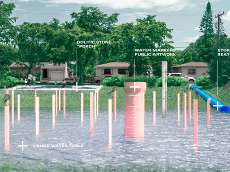This vacant lot is turning into a park designed to protect the neighborhood from flooding