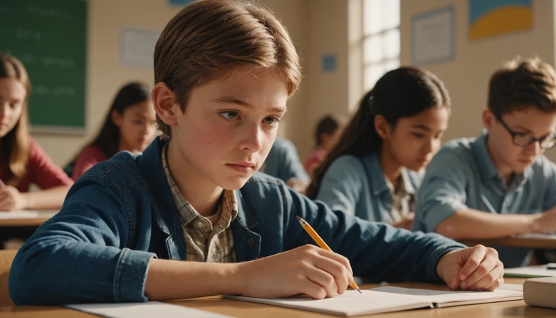 Student in Creative Writing Class