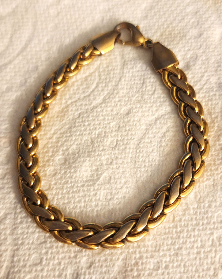 Woven Wheat Link Bracelet