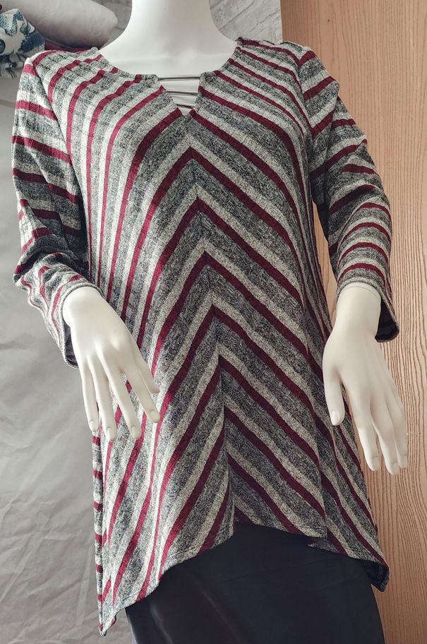 Maroon Silver Tunic
