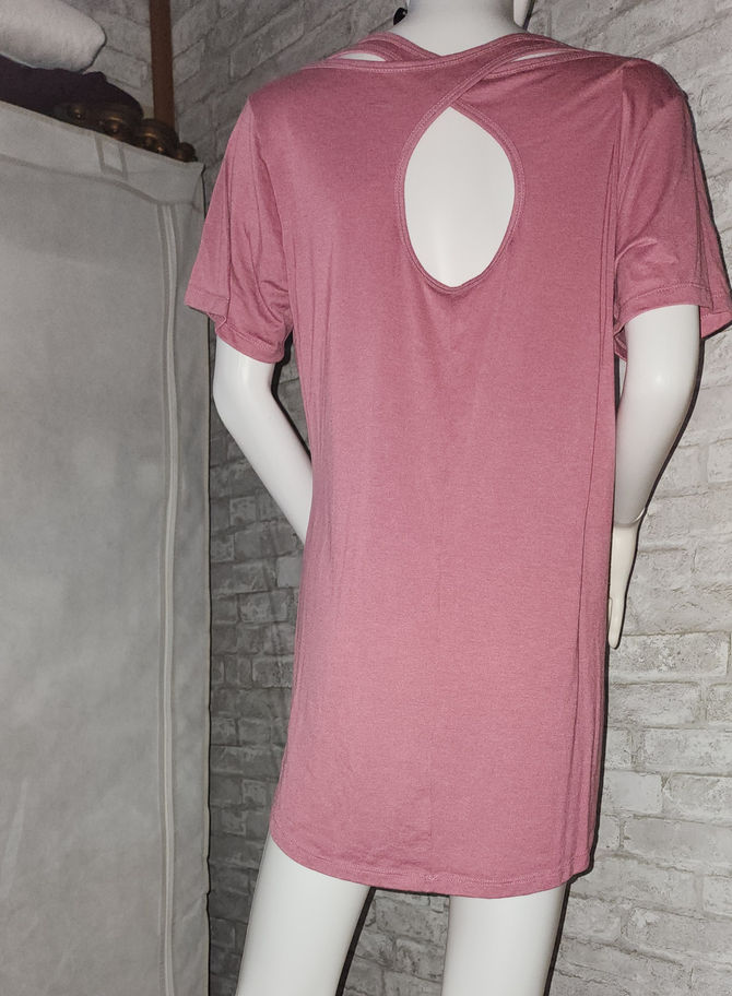 Mauve Keyhole Top-Rear