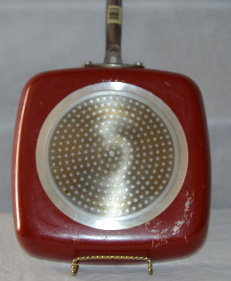 Red Copper Fry Pan-Bottom