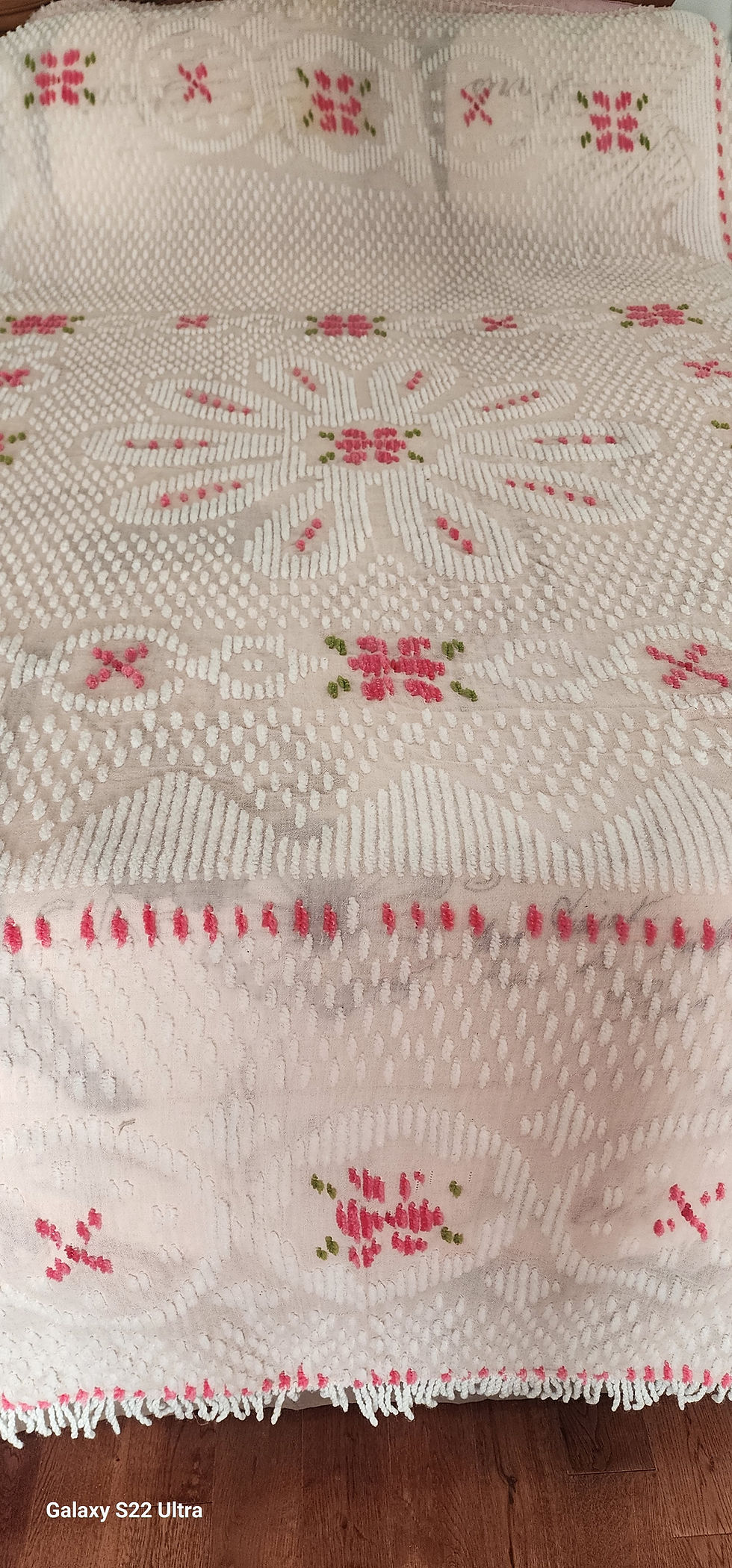 Pink Chenille Bedspread