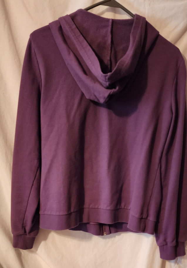 Purple Jacket w/Hoodie-Rear