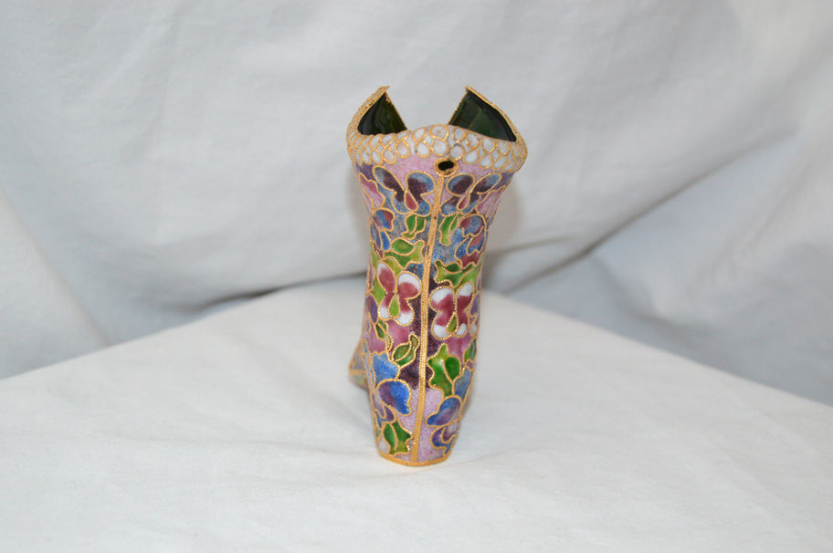 Cloisonné Boot Art-Back