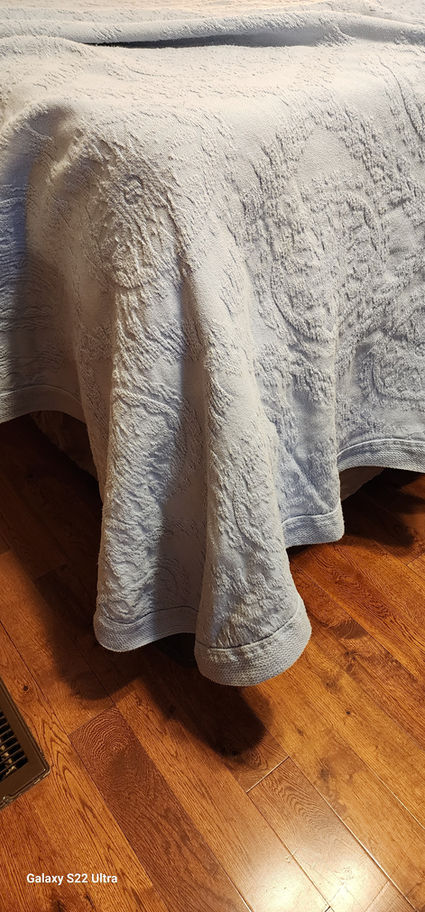 Powder Blue Bedspread