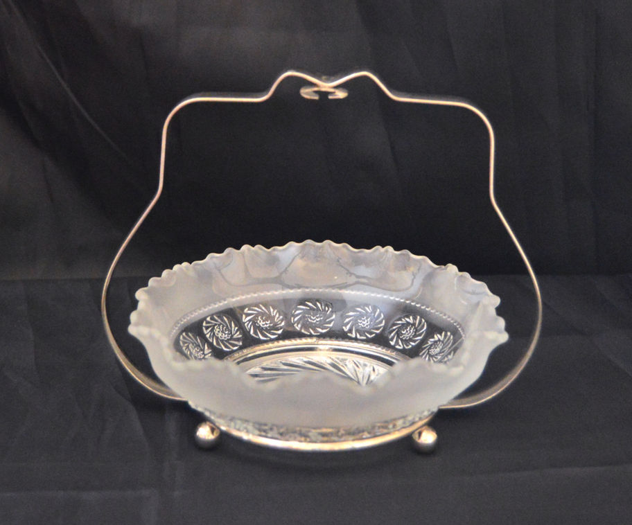 Frosted Glass Condiment Dish