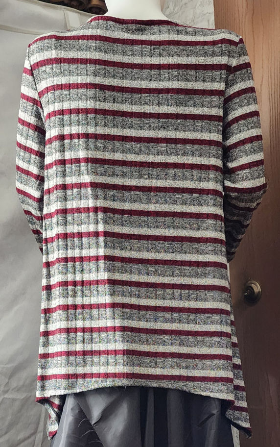 Maroon Silver Tunic-Rear