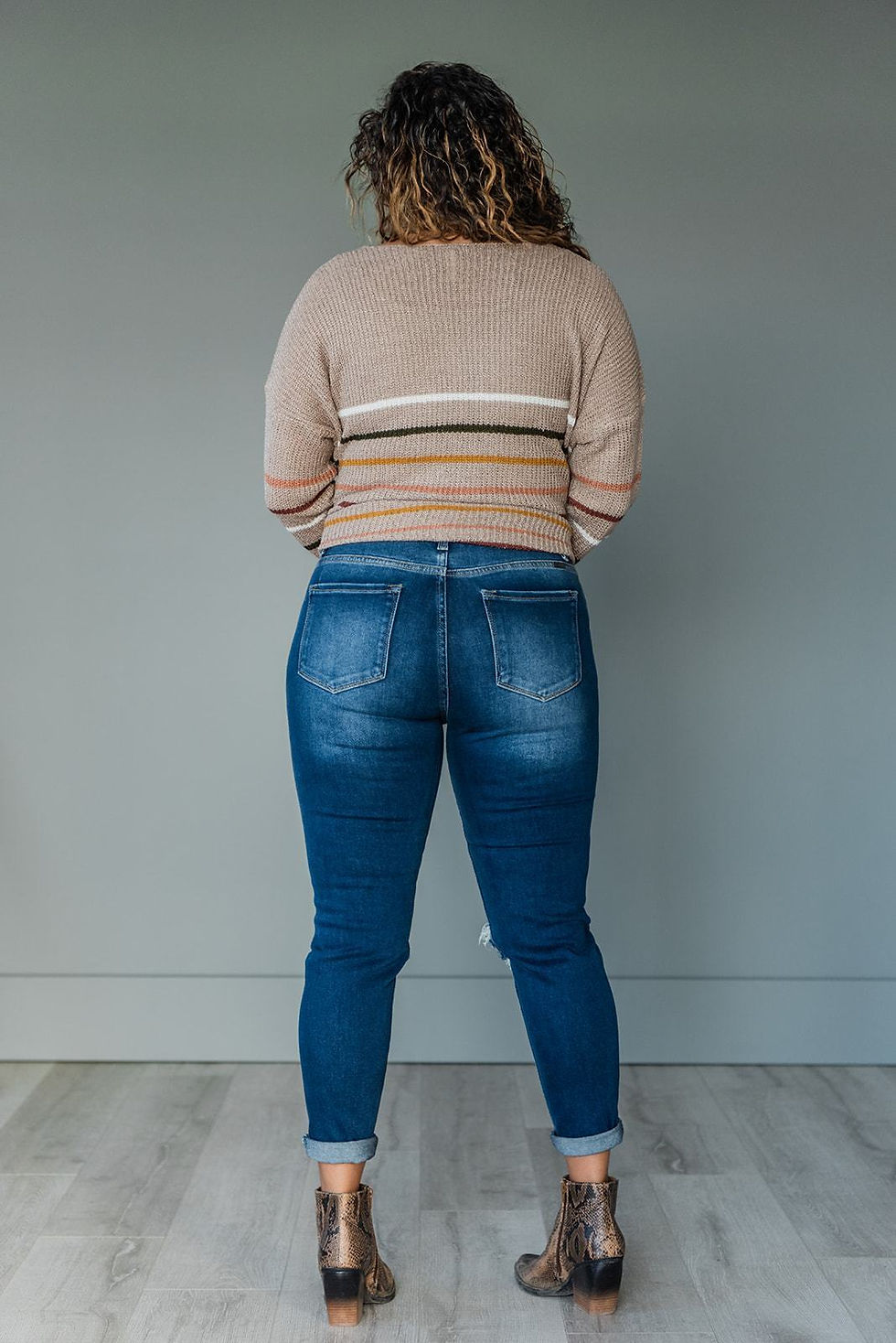 Thumbnail: Bring You Joy Distressed Skinny Jeans