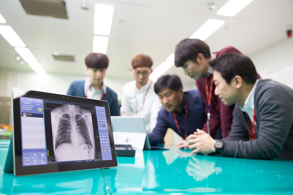X-ray 디텍터와 C-arm 콘솔을 중심으로 영상처리, UI/UX, 장비 제어 시스템 개발을 수행