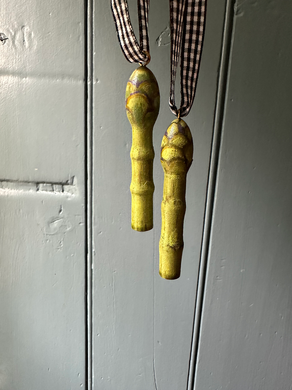 Thumbnail: FOOD: Hand Painted Wood Christmas Tree Ornaments- Custom Projects Welcome!