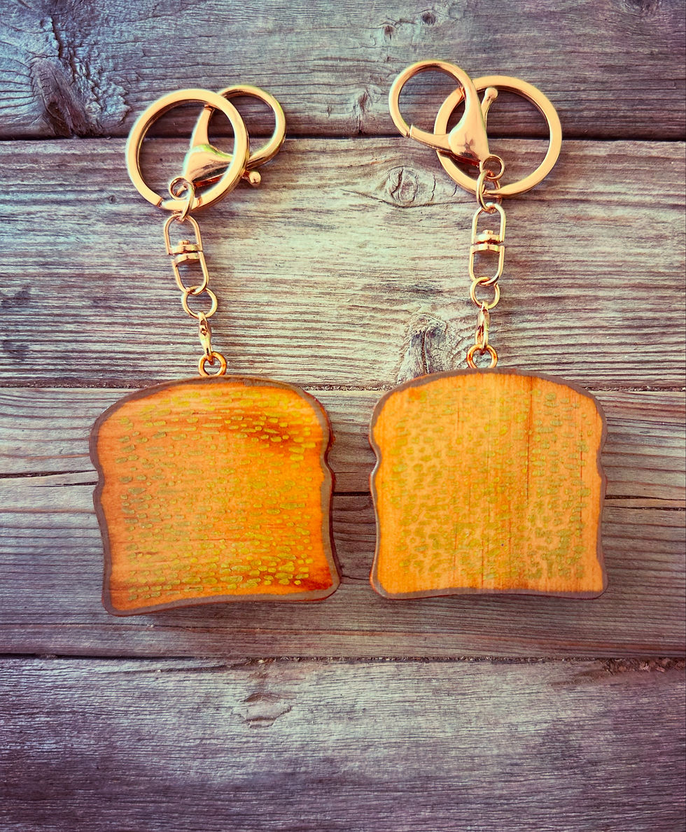 Thumbnail: FOOD: Hand Painted Wood Christmas Tree Ornaments- Custom Projects Welcome!