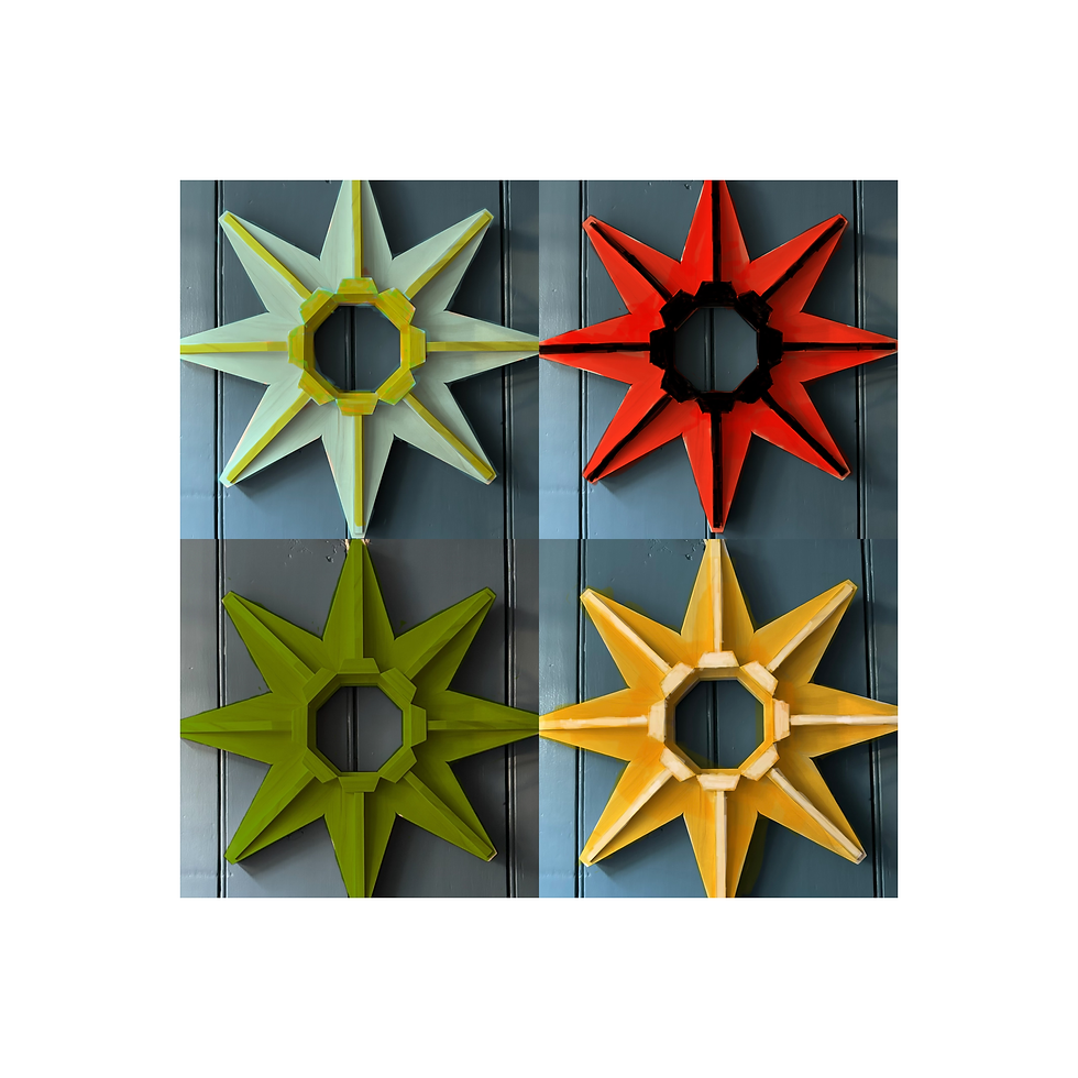 Thumbnail: Wood Stars and Wreaths