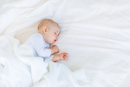 Schlafenes Baby im Banner