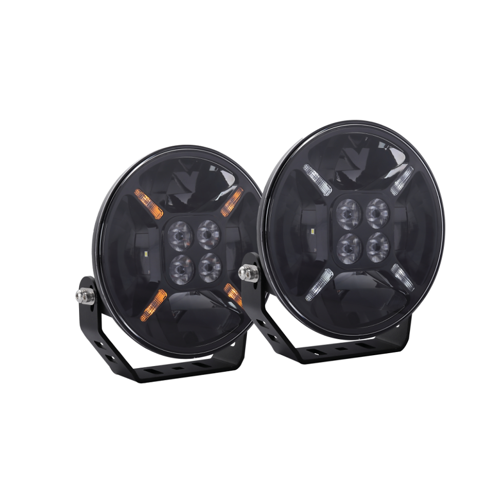 4 of 6 LED grootlicht | positielicht oranje+wit | voorgeprogrammeerd