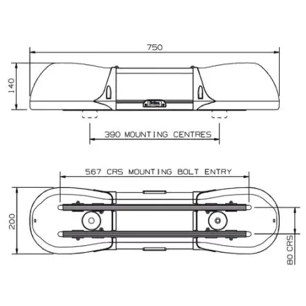 Thumbnail: Britax 12V zwaaibalk 2 rotator