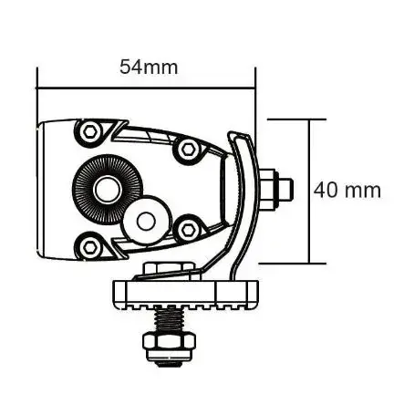 Thumbnail: LED-bar - OLLSON - single row - met flitsfunctie - 20''/ 51cm