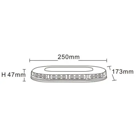 Microbar - Amber - 12/24V - magneet - BM25