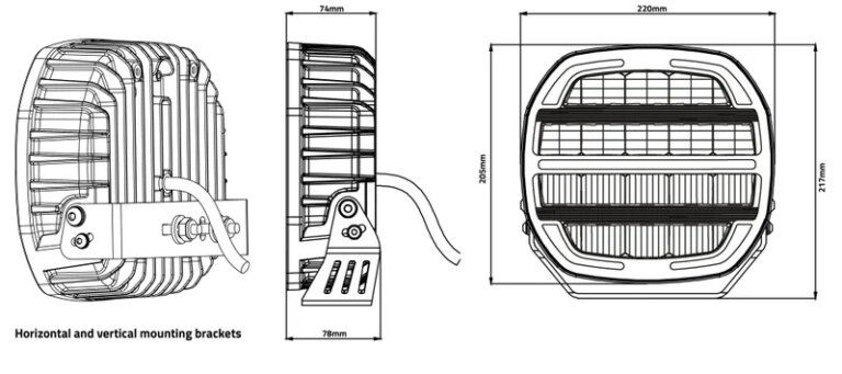 Thumbnail: Phantom Series LED verstraler - darklook wit - 12-24V – 16.000lm