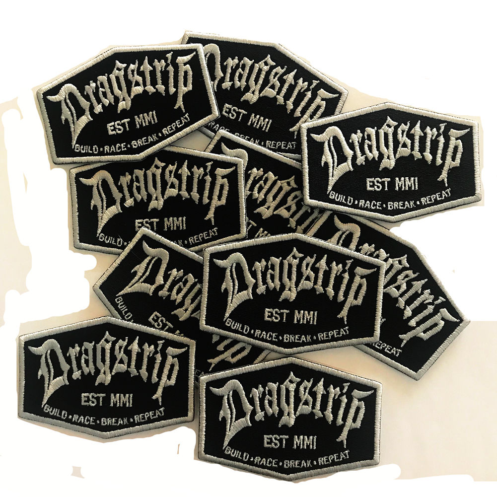 Dragstrip Build Race Break Repeat Black/Grey Patch