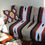 Thumbnail: Autumn earth baja diamond beige mexican blanket