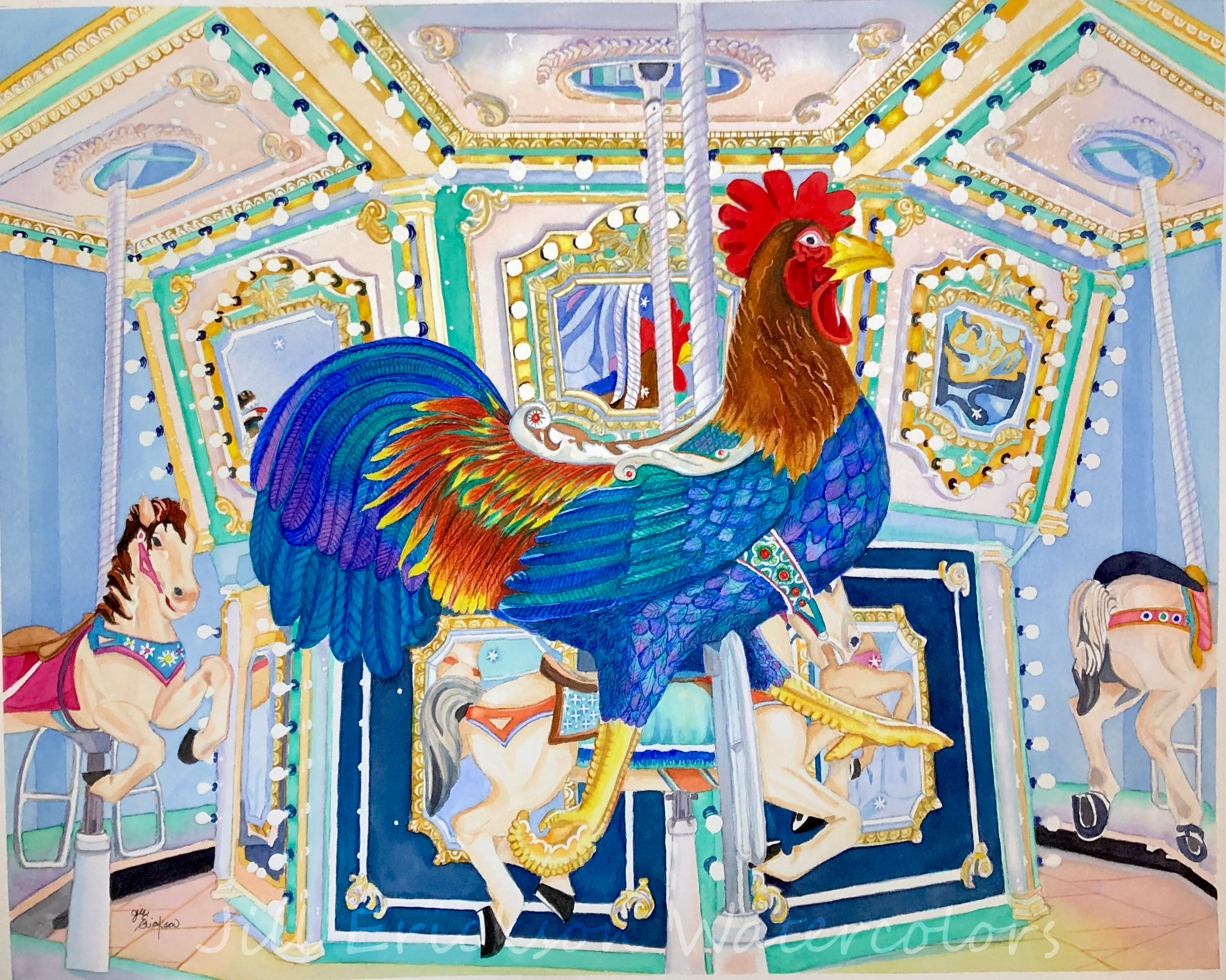 "Chanticleer" 16x20 Original