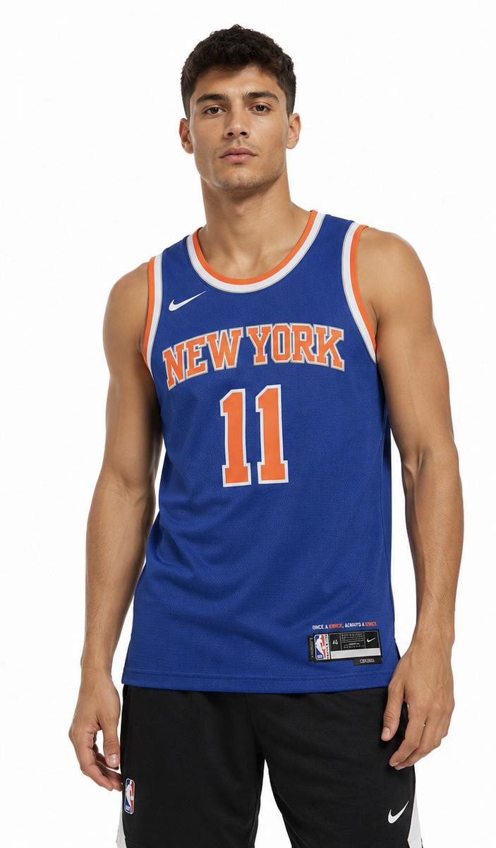 גופיית NBA Jalen Brunson Finals Edition כחולה – ניו יורק ניקס