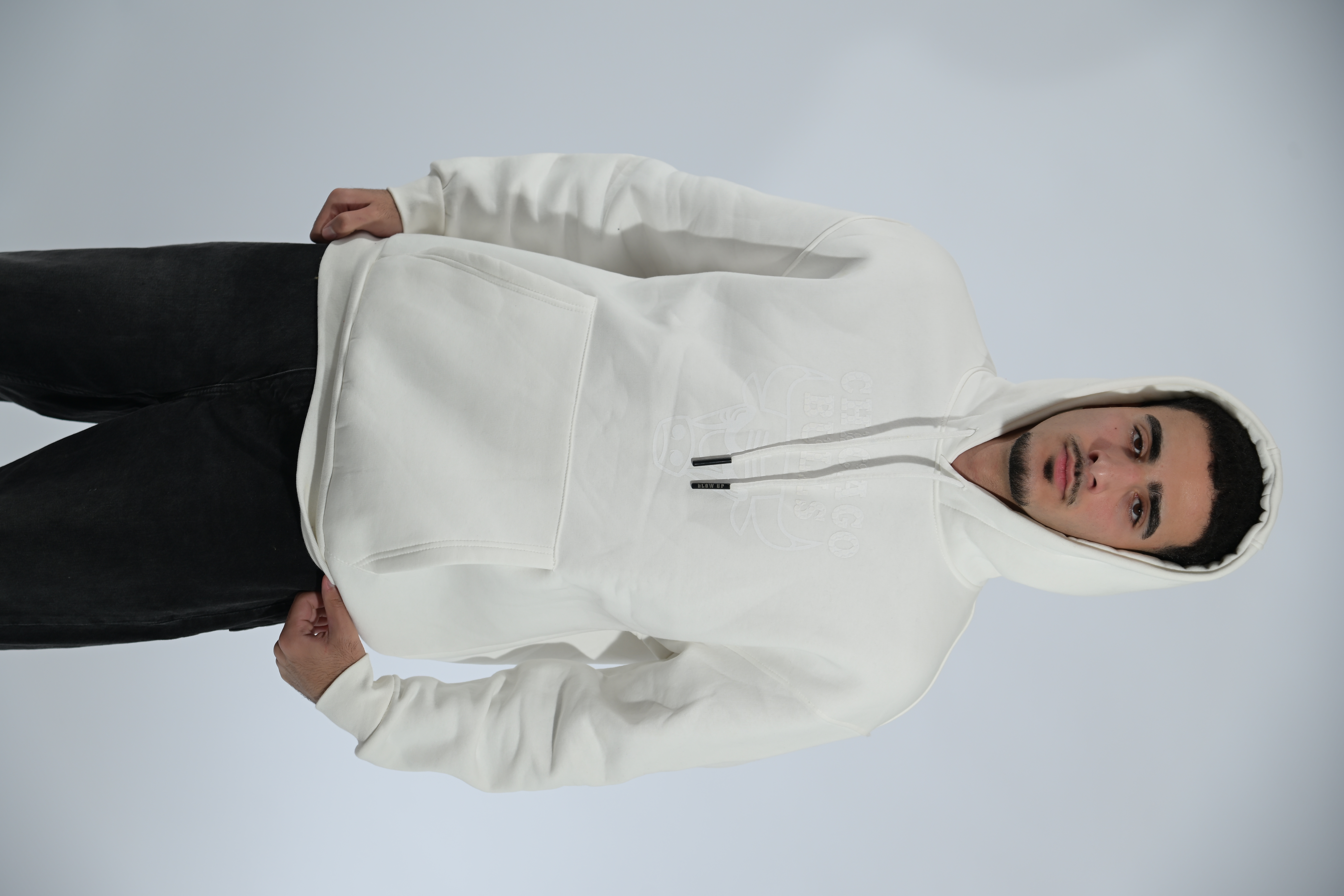 White Chicago hoodie