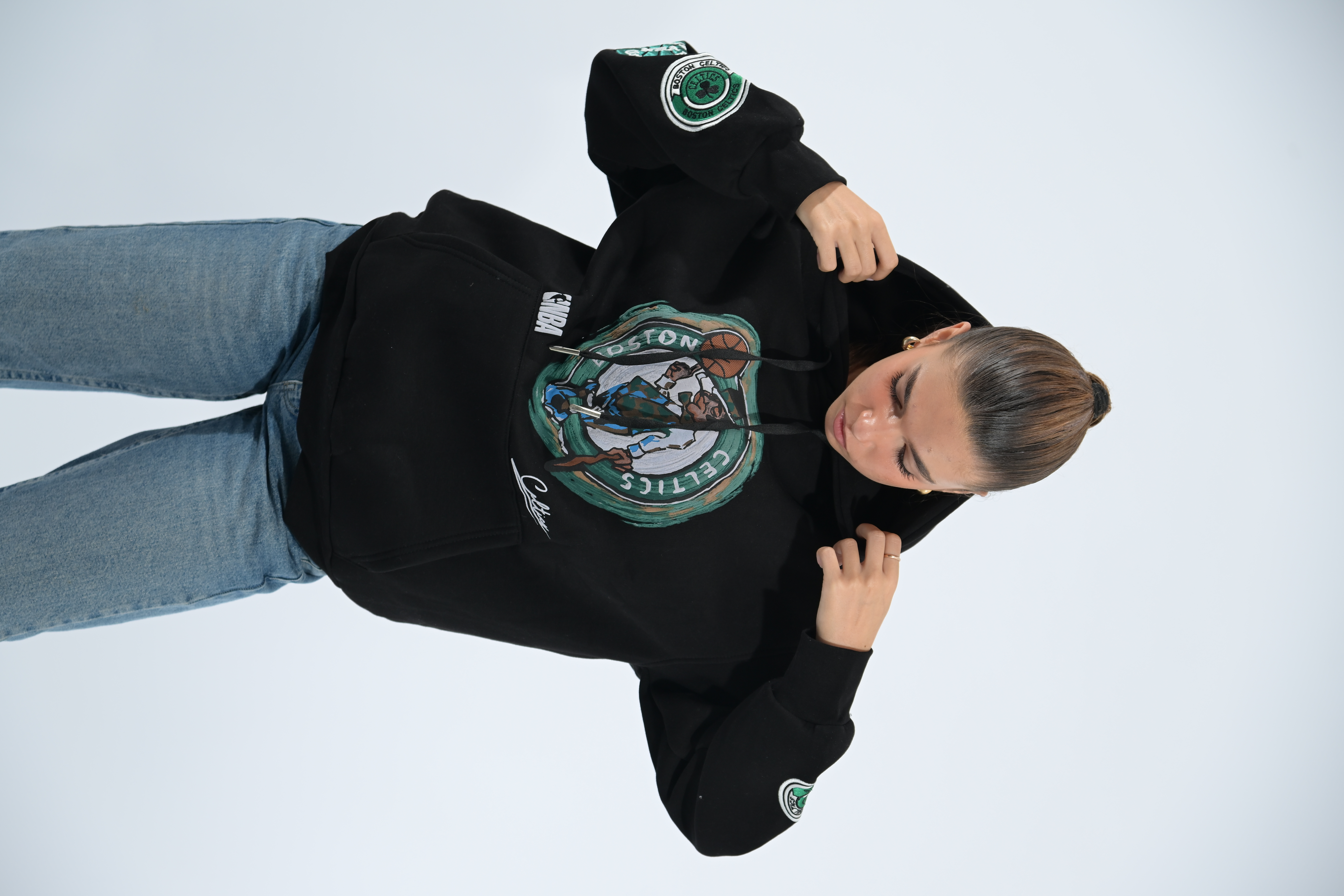 Black Boston Hoodie