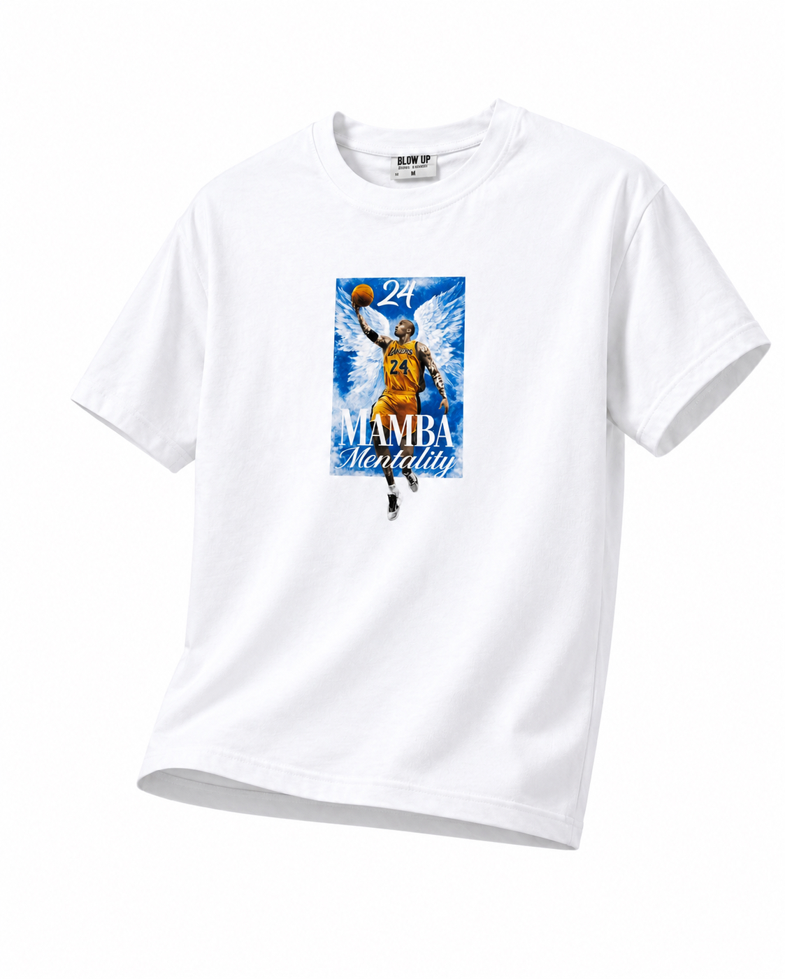 חולצת אוברסייז NBA – ממבה מנטליות (לבנה)