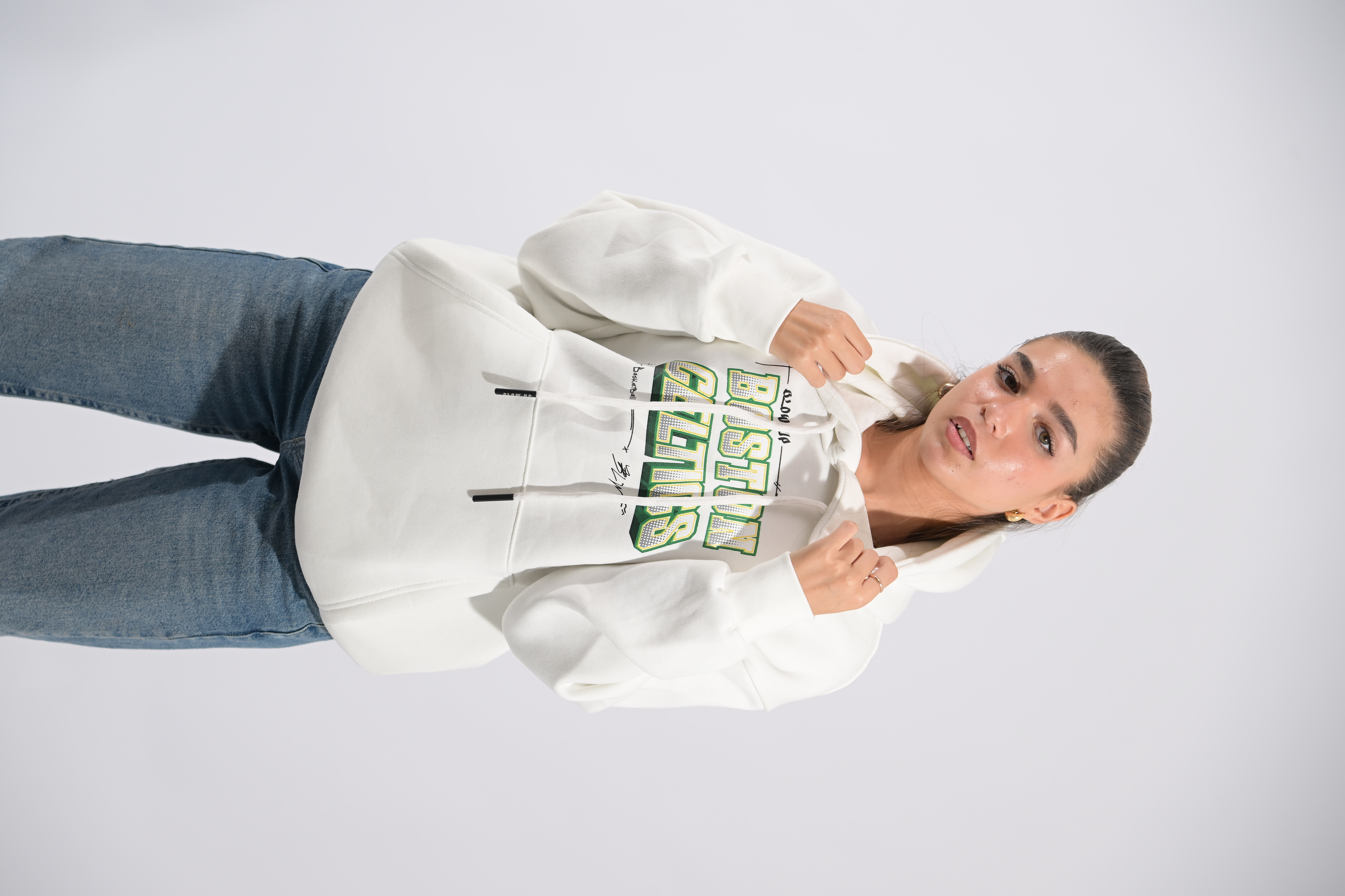White Celtics hoodie