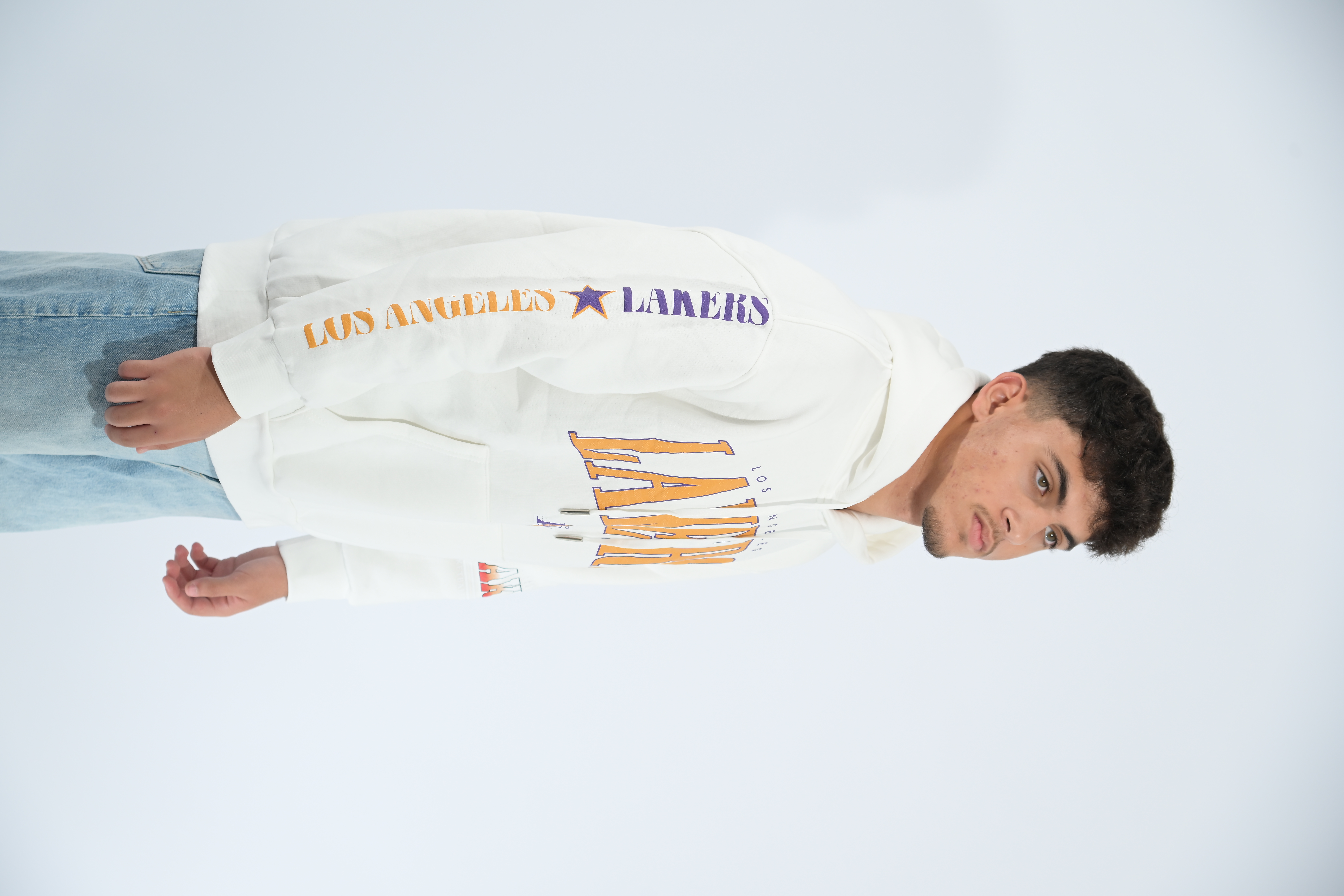 White Lakers Hoodie