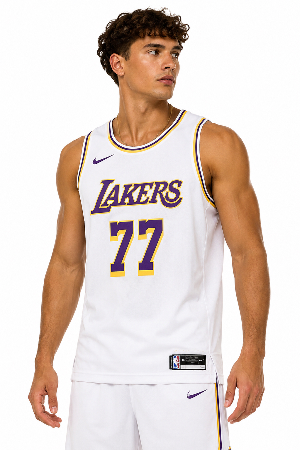 גופיית NBA לוס אנג’לס לייקרס – לוקה דונצ’יץ’ (לבנה)