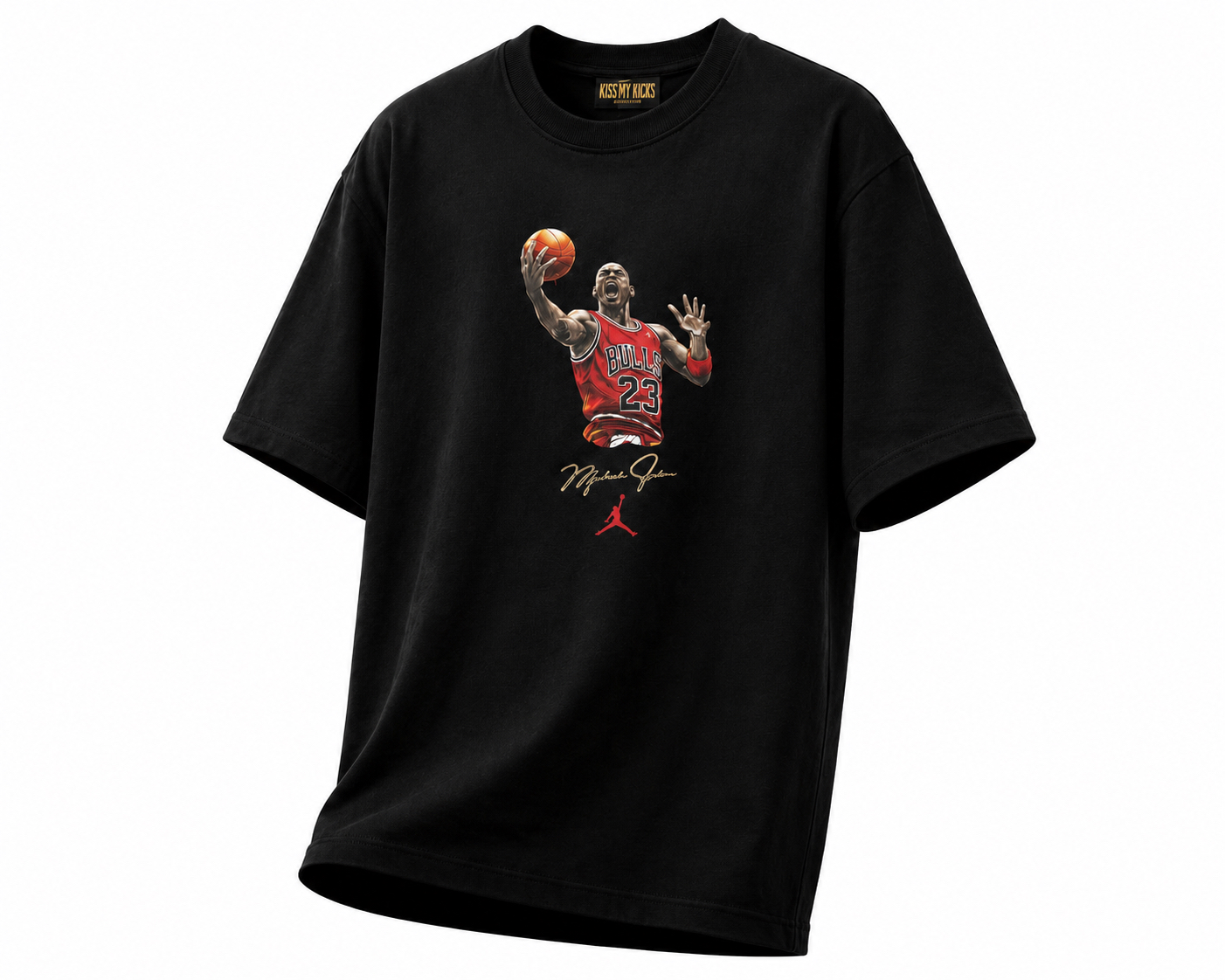 חולצת אוברסייז NBA – מייקל ג’ורדן (שחורה)