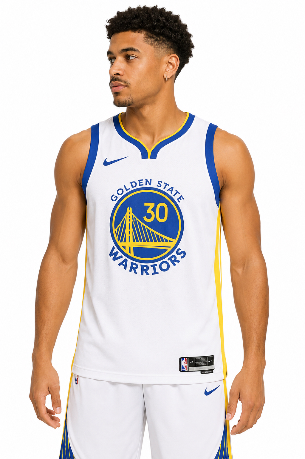 גופיית NBA גולדן סטייט ווריורס – סטף קרי (קלאסית לבנה)