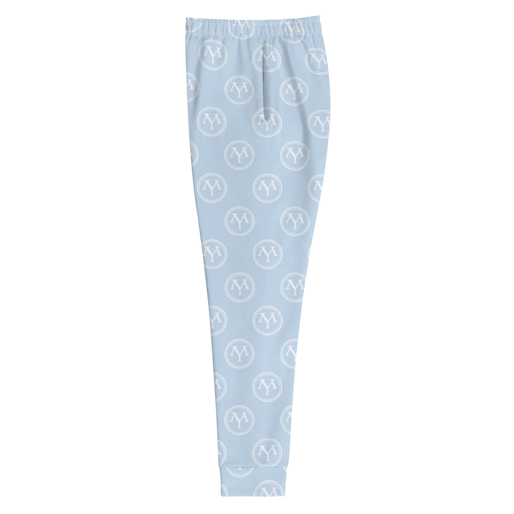 Light blue floral print pants