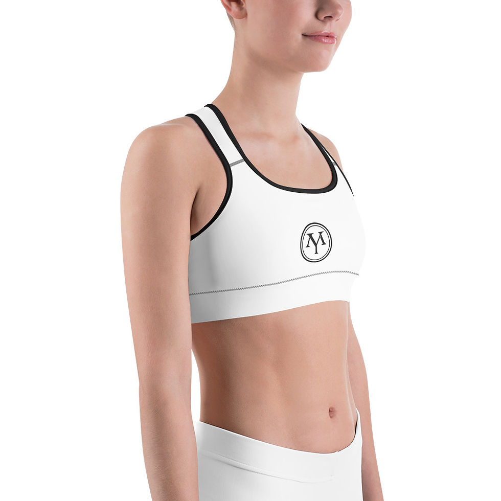 Μικρογραφία: White sports bra with YM logo