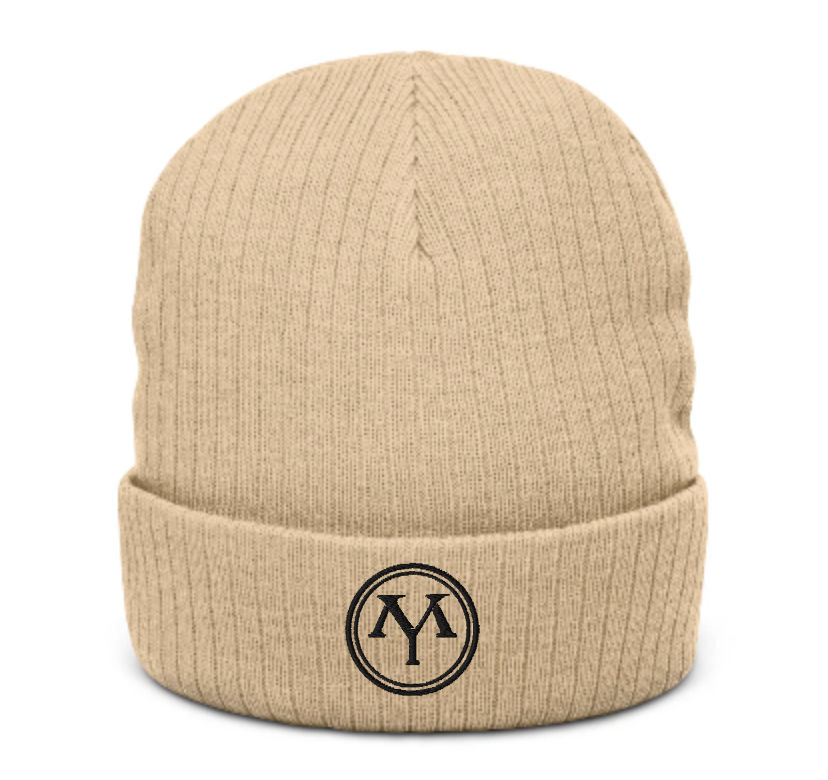Miniatyrbild: Beige beanie with MY logo